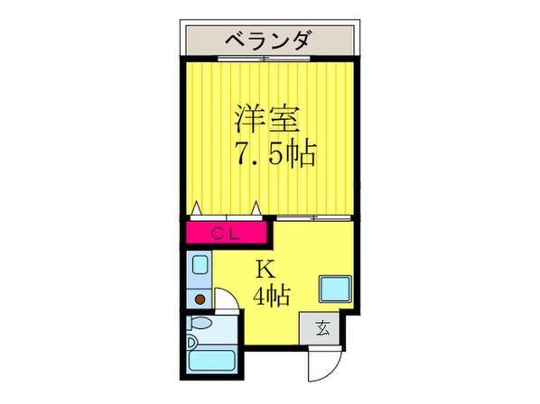 コスモハイツ千本の物件間取画像